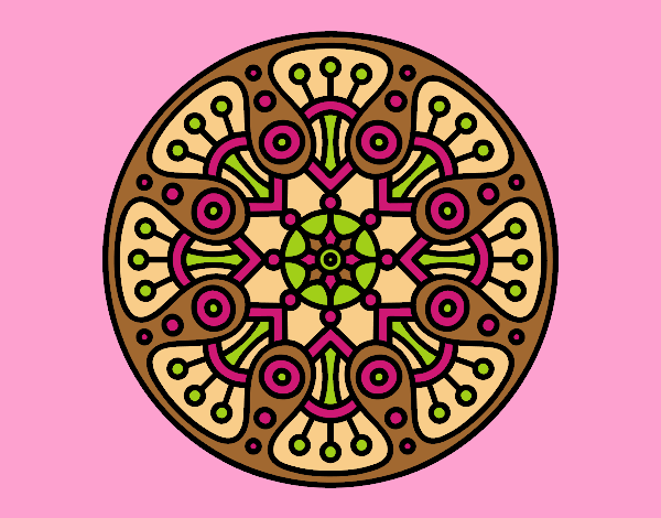 Coloring page Mandala crop circle painted byAnitaR