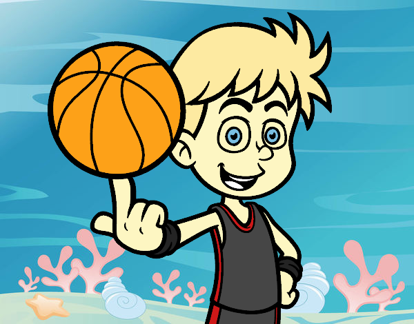 A junior basketball player