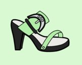 Coloring page Summer heel painted byLornaAnia