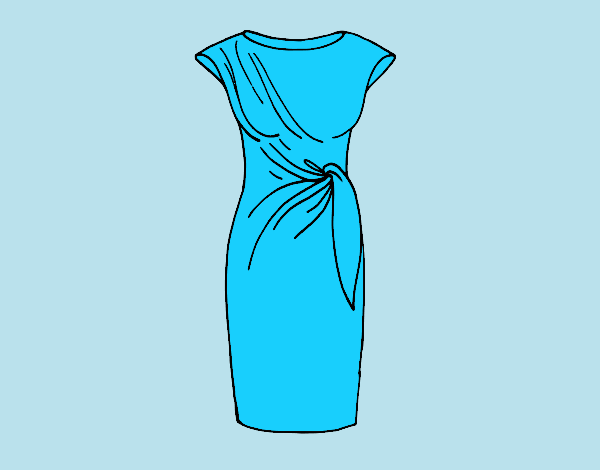 Coloring page Elegant dress painted byJessicaB