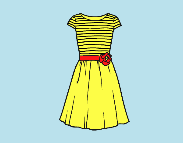 Coloring page Casual dress painted byJessicaB