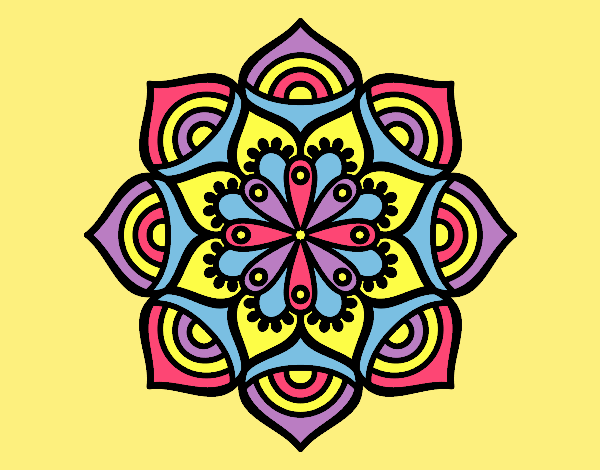 Coloring page Mandala exponential growth painted byAnitaR