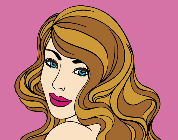 Coloring page Young girl painted byJessicaB