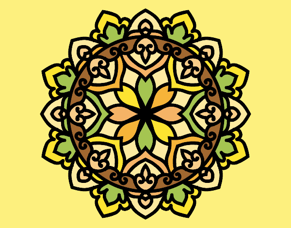 Coloring page Celtic mandala painted byJessicaB