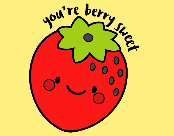 Coloring page You're berry sweet painted byLornaAnia