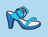 Coloring page Summer heel painted byLornaAnia