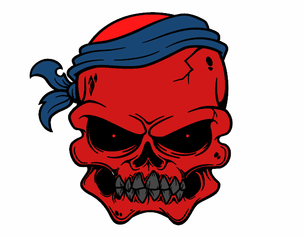 A pirate skull
