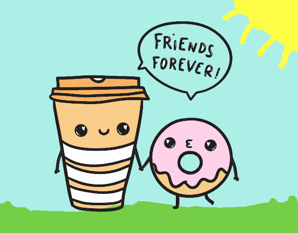 Coffee and donut