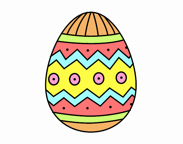 Easter egg with prints