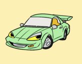Coloring page Sports car with aileron painted byLornaAnia