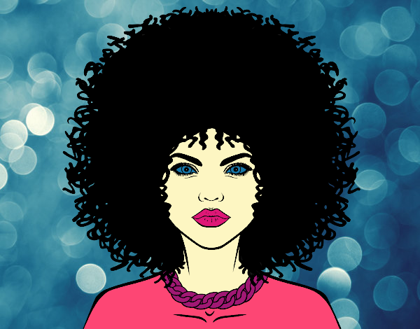 Afro hairstyle
