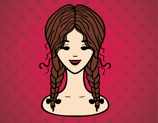 hairstyle: two braids 