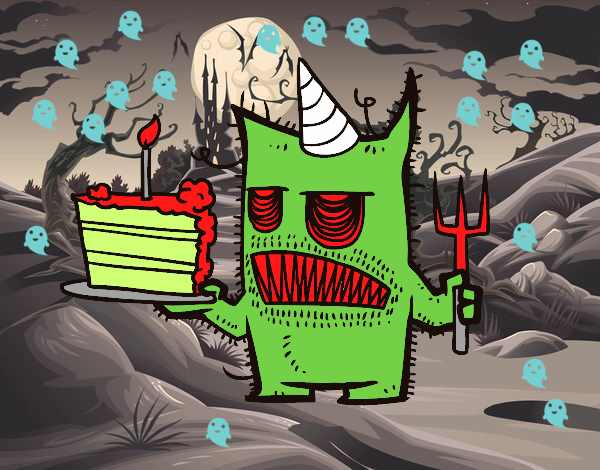 Monster birthday cake