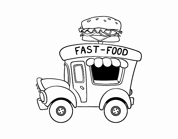 party logo of a burger food truck party logo designs for a food truck