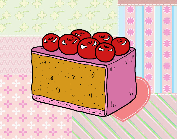 cherry strawberry cake 
