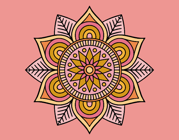 Star flower mandala