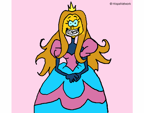 Colored page Ugly princess painted by User not registered