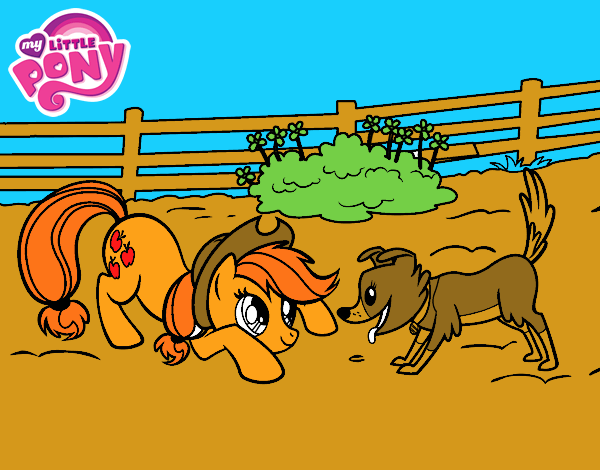 my pony and  pet  apple jack  and  winona