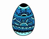 Easter egg with floral print