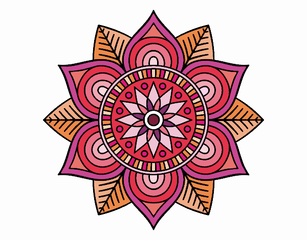 Star flower mandala
