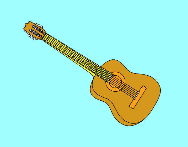 A Spanish guitar
