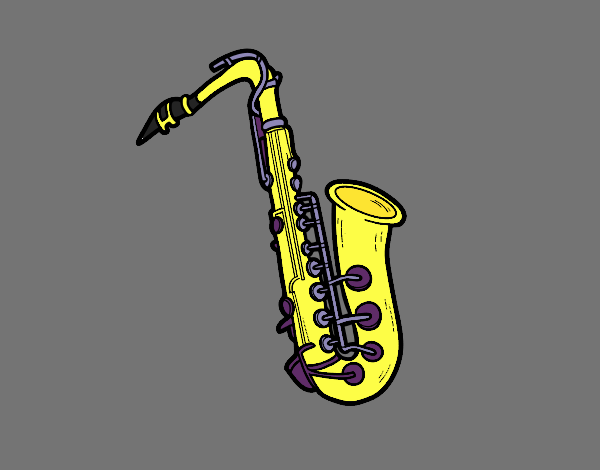 A tenor saxophone