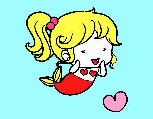 Chibi Mermaid with Blonde Hair - wide 6