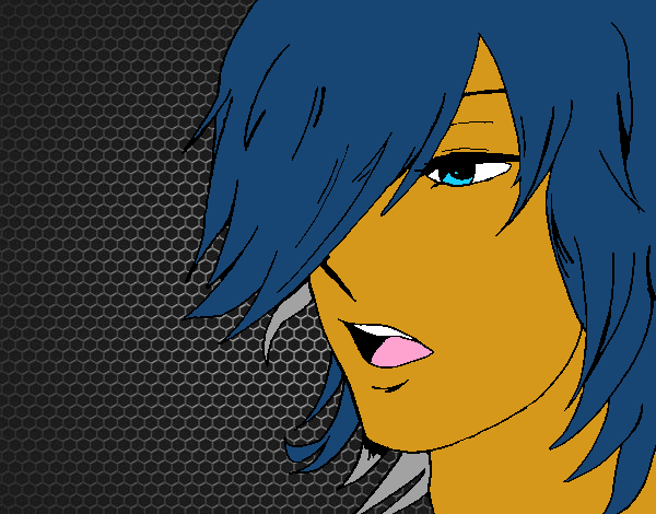 Colored page Anime boy painted by User not registered