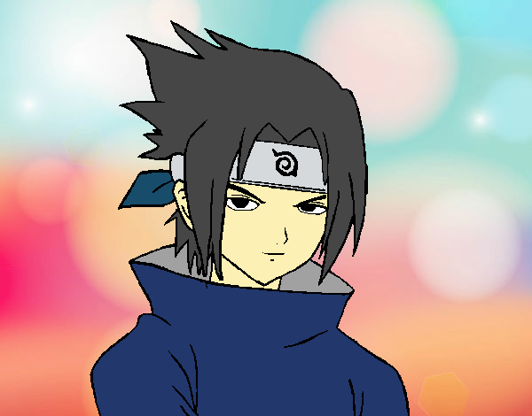 Colored page Angry Sasuke painted by User not registered