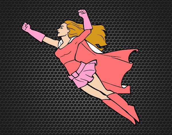 Super girl flying