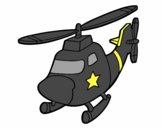 Helicopter with a star