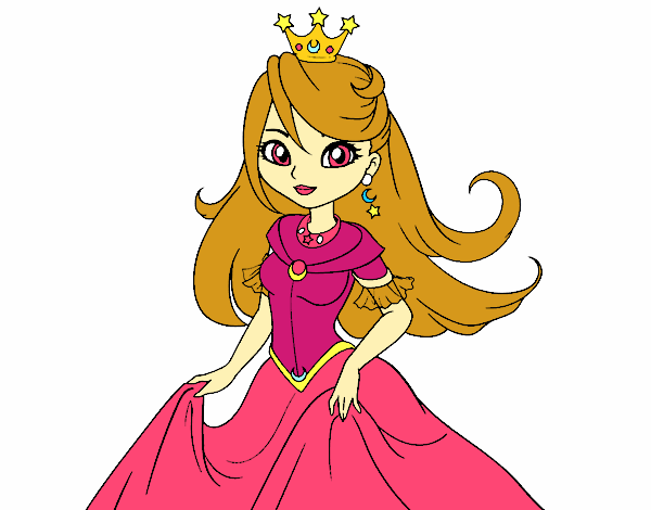 Colored page Princess Queen painted by User not registered