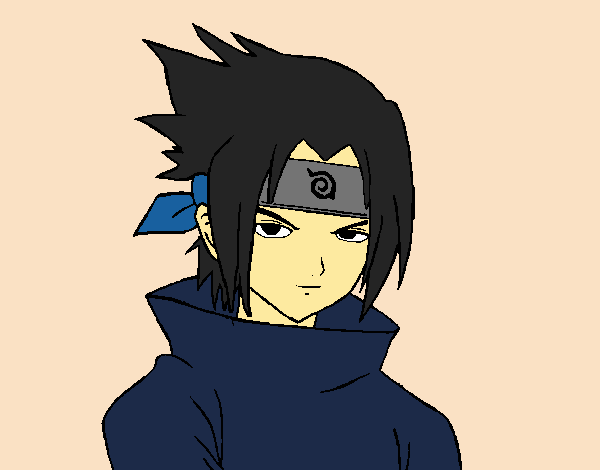 Colored page Angry Sasuke painted by User not registered