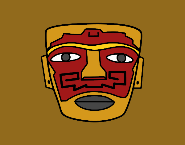 Aztec ancestral mask