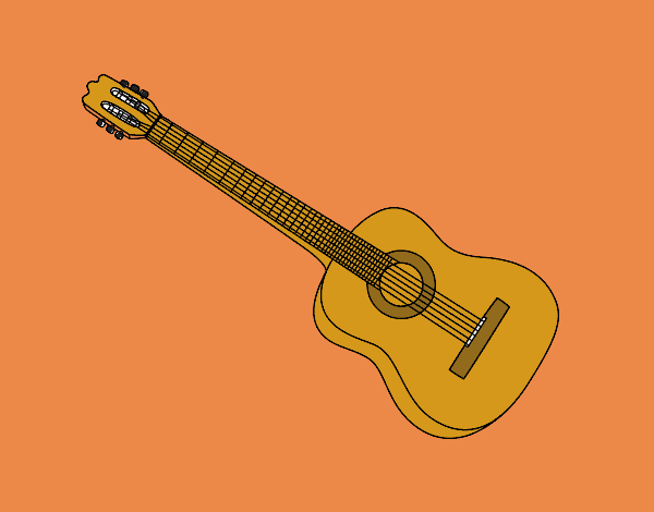 A Spanish guitar