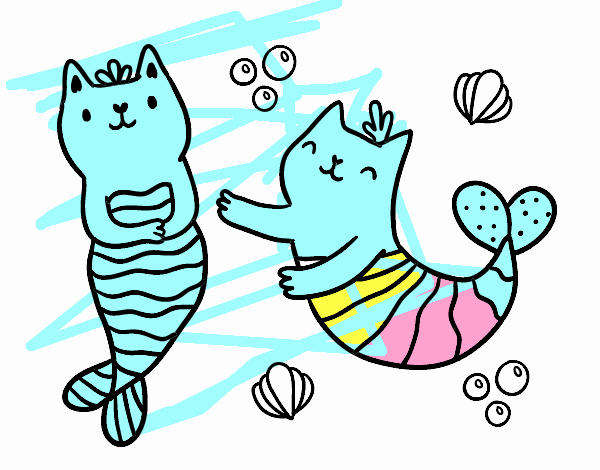 Mermaid cats