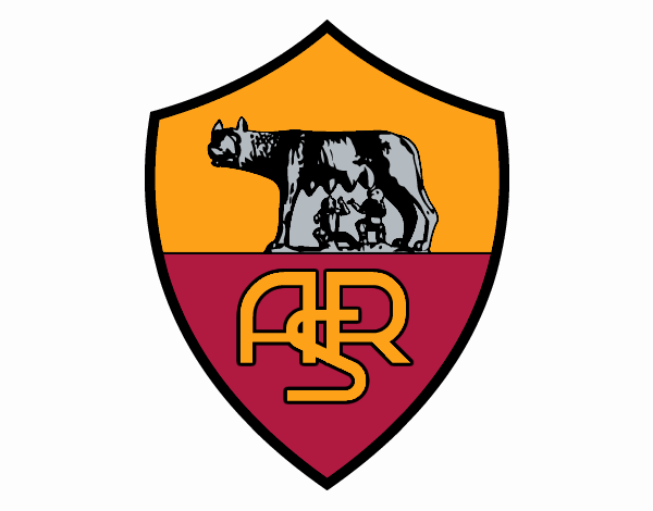 Colored page Roma crest painted by User not registered