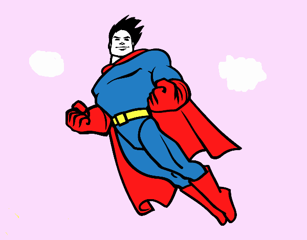 Superman flying