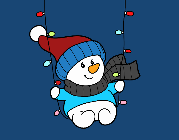 Snowman swinging