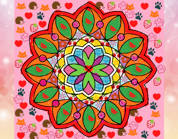Colored page Mandala 20 painted by User not registered
