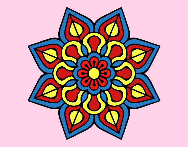 Simple flower mandala