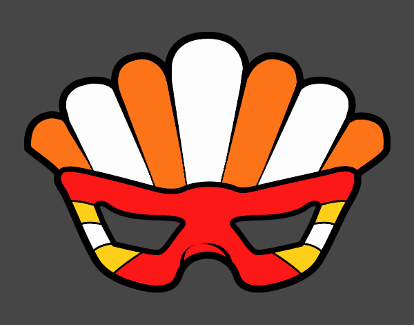 Mask with plumes