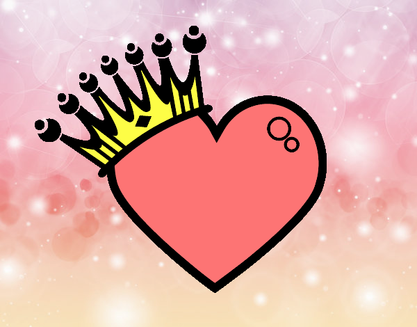 Heart with crown