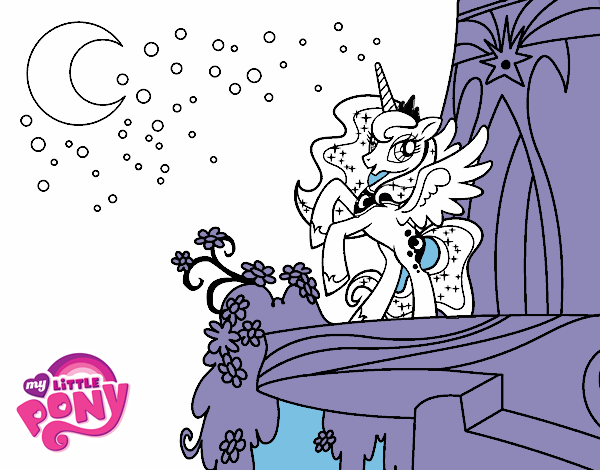 nightmare moon and luna coloring pages