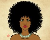 Afro hairstyle