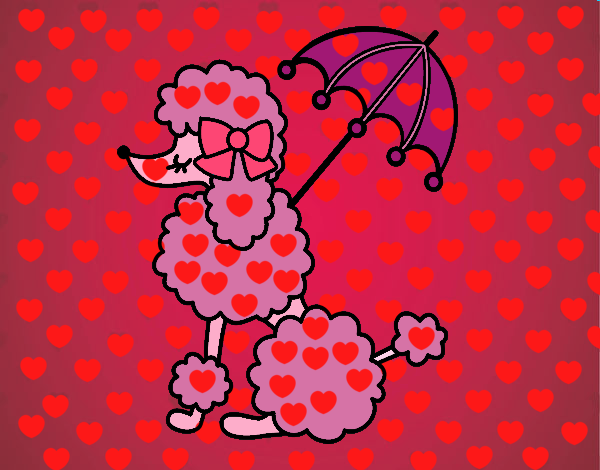 happy poodle valentines day for my mom that likes fancy dogs