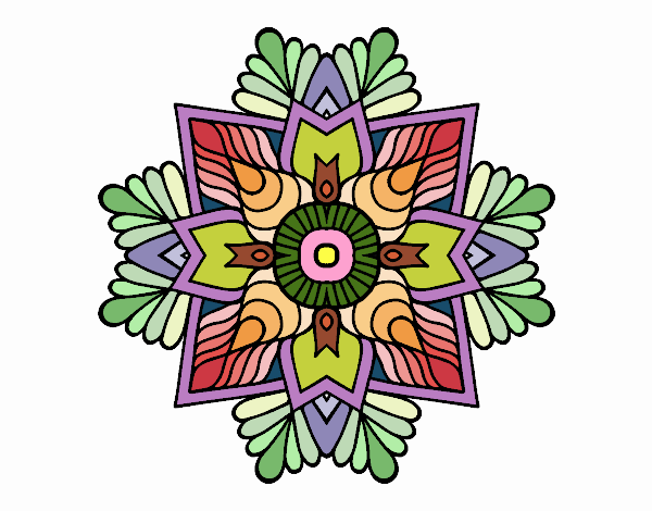 A mosaic mandala