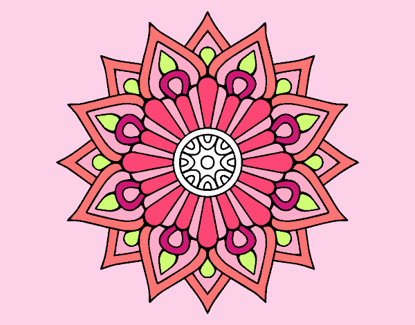 A floral flash mandala