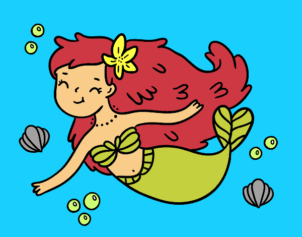 A Happy Mermaid