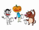 Monsters Trick-or-treating